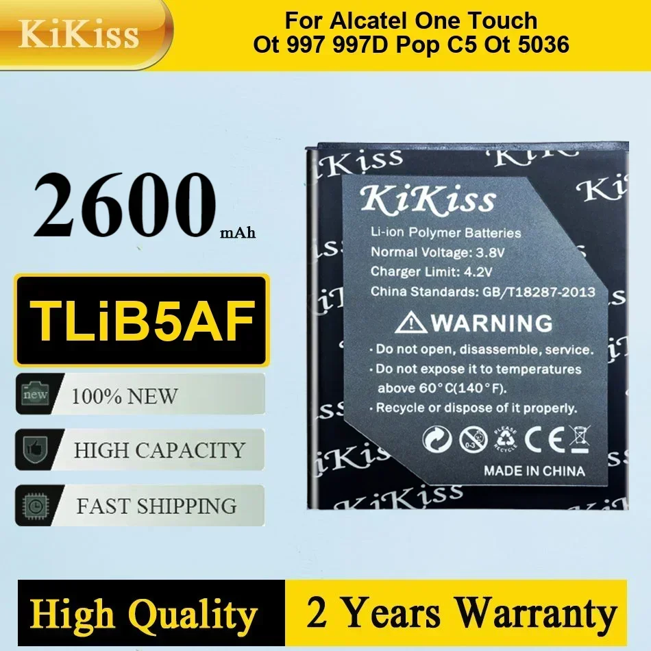 

TLiB5AF 1800mAh Battery for Alcatel One Touch Pop C5 OT 5036 5036D 5037 5037A 5037D 5037X Mobile Phone Bateria Batteries