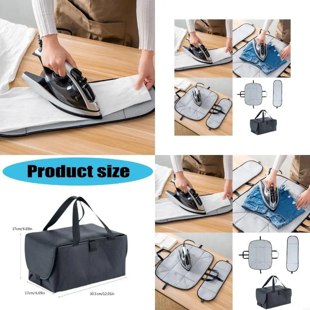 

Ergonomic Steamer Ironing Pad Folding High Temperature Resistant Protective Mats X3UC