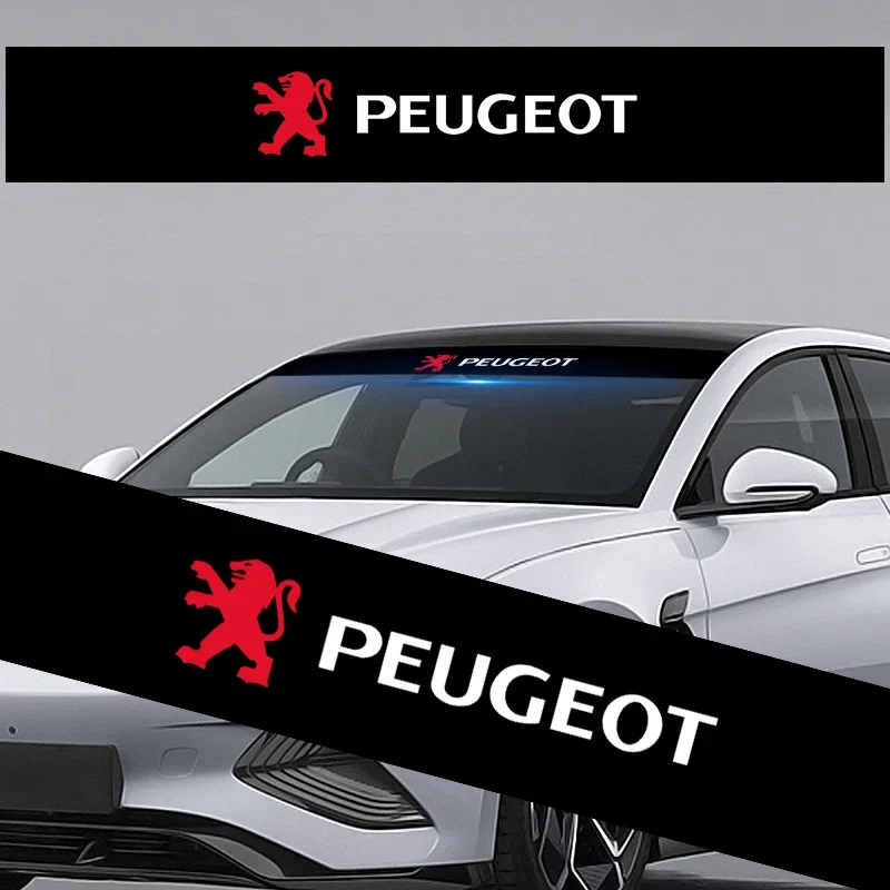 Car Front Windshield Stickers Front and Rear Decorative Decals Sticker For Peugeot 206 207 307 3008 2008 308 407 408 508 301 208