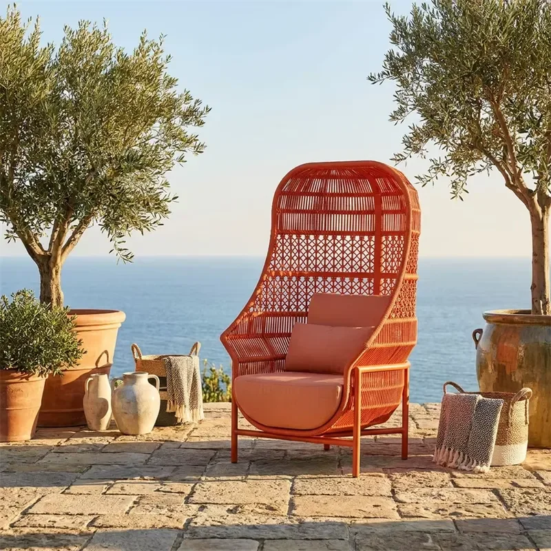 Modern Outdoor Furniture Lounge Chair Patio Courtyard Balcony Seating for Hotel Waterproof Garden Lounge Chair