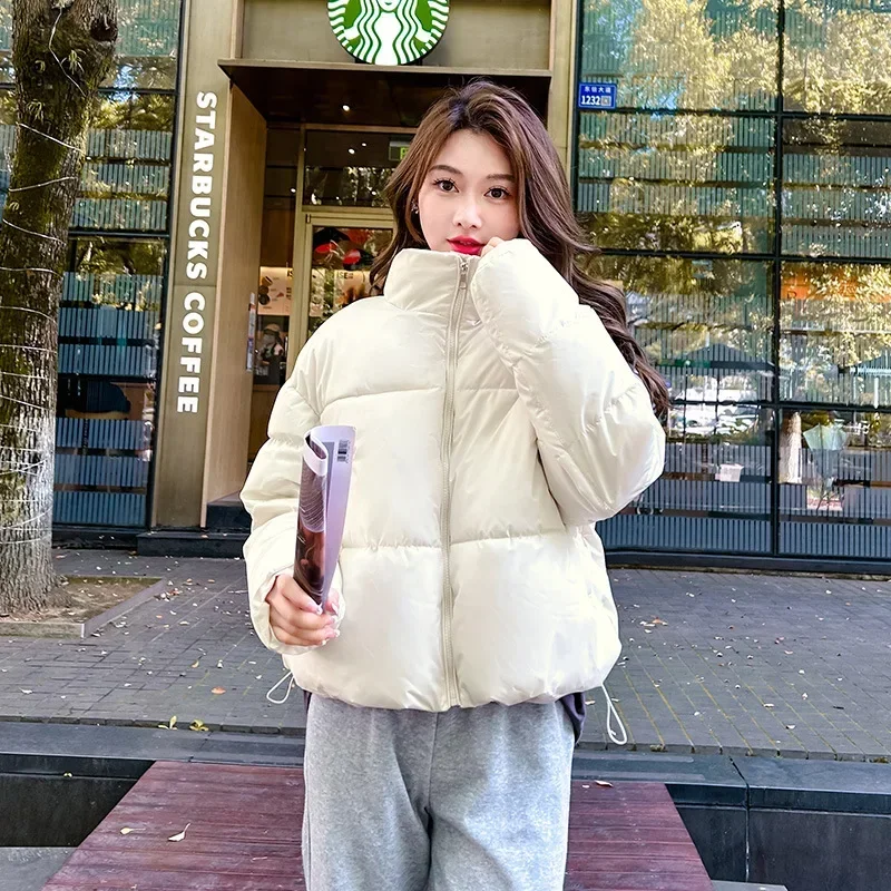 Fashion Winter Jacket Women Casual Thick Down Cotton Winter Puffer Coat Windproof Warm Quilted Outwear