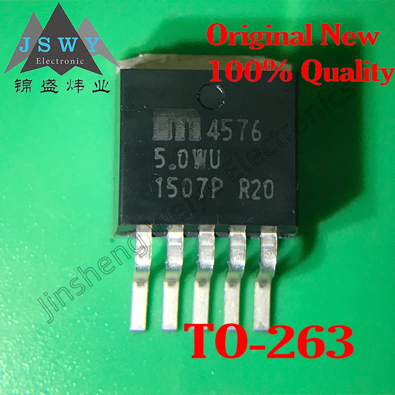 

5PCS Free Shipping MIC4576-5.0BU MIC4576-5.0WU 4576-5.0WU Package TO263-5L Voltage Regulator Chip IC Brand New In Stock