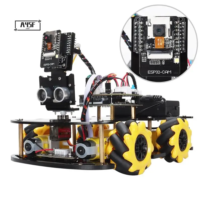 

A45F-Robotic Starter Car Kit For Arduino Programming With ESP32 Cam, Learning And Develop Smart Automation Complete Kit