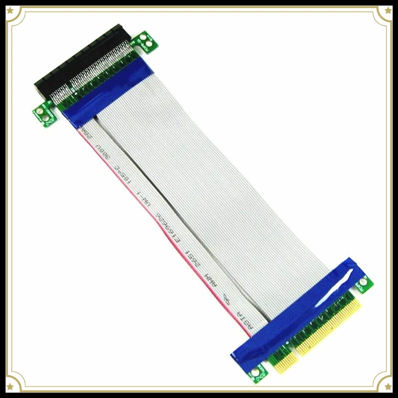 PCI‑E 8X Riser Cable 19cm, PCIe X8 Extension Cord High‑Speed Raiser Adapter Card for Desktop PC