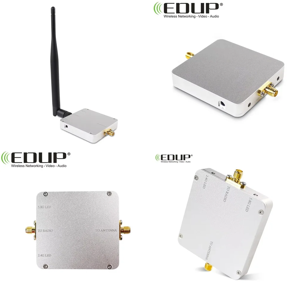 

Усилитель сигнала Wi-Fi EDUP EP-AB015 для роутеров и Mesh-сетей, двухдиапазонный, 2.4ГГц и 5.8ГГц, для использования на улице