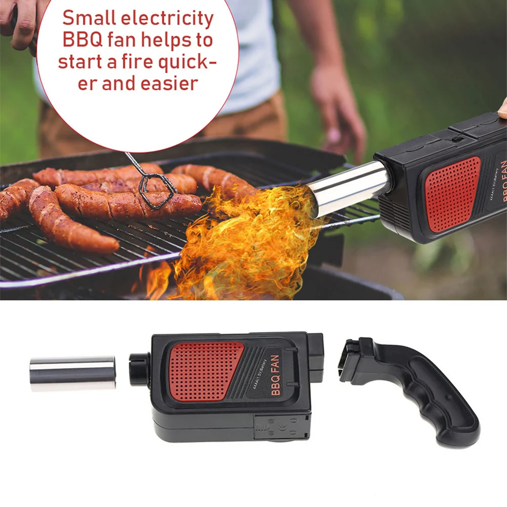 Handheld Electric Barbecue Fan Blower Parts Camping Picnic BBQ Cooking Tools Bakery Grill Accessories