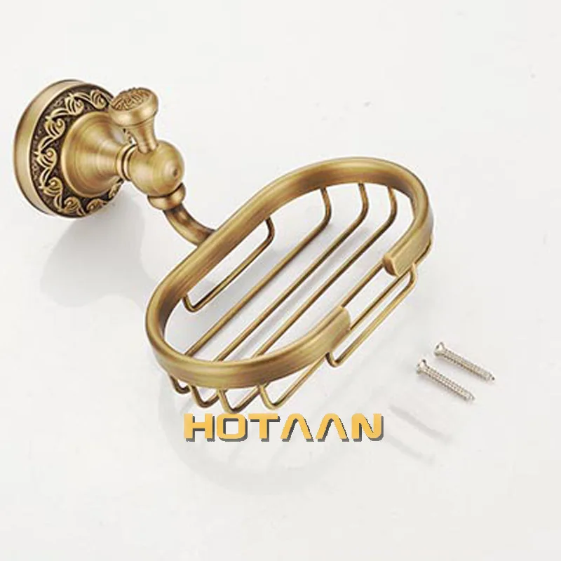 . Fashion antique brass soap holder,Pure copper bathroom soap basket, brass dish,bathroom accessories YT-12690