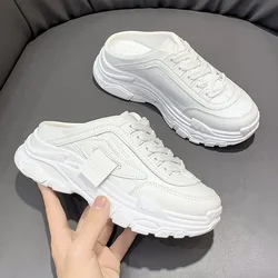 Women's Slippers SandalS Botou Mueller Shoes Summer New Thick Soles Fashion Leather Instagram Pop Shoes Flip Flops Women Sneaker