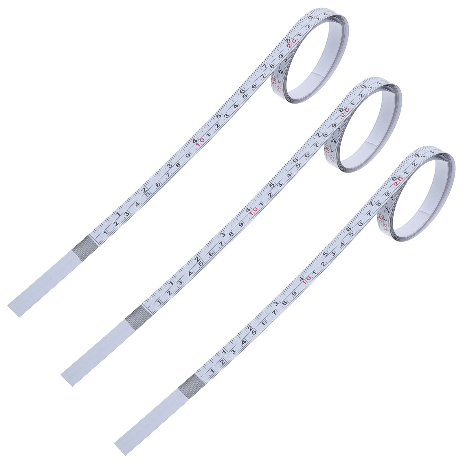 

Self-Adhesive Precision Measuring Tape Dual Scale White Steel Ruler for Workbench Drafting Table Woodworking Metric Imperial
