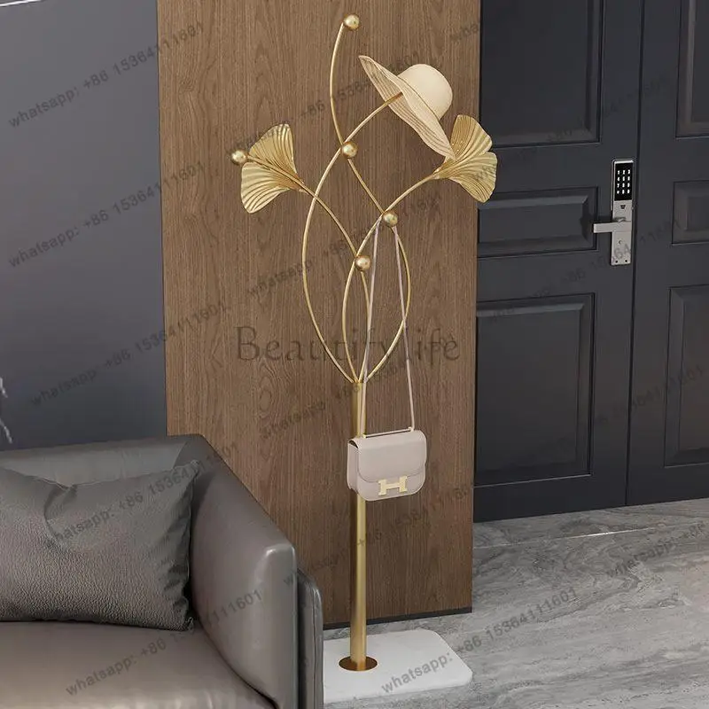 Stylish Glod Hanging Clothes Racks Metal Japanese Modern Bedroom Clothes Rack Apartments Hotel