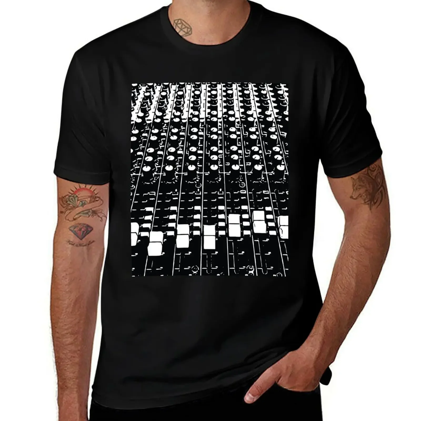 EDM Sound Mix Board Rave Techno Music T-Shirt Short sleeve tee valentines boutique clothes mens clothing