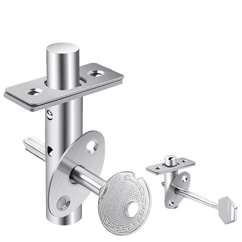 Stainless Steel Tube Well Lock Fire Door Dark Lock Channel Door Lock Pipe  Furniture Hardware