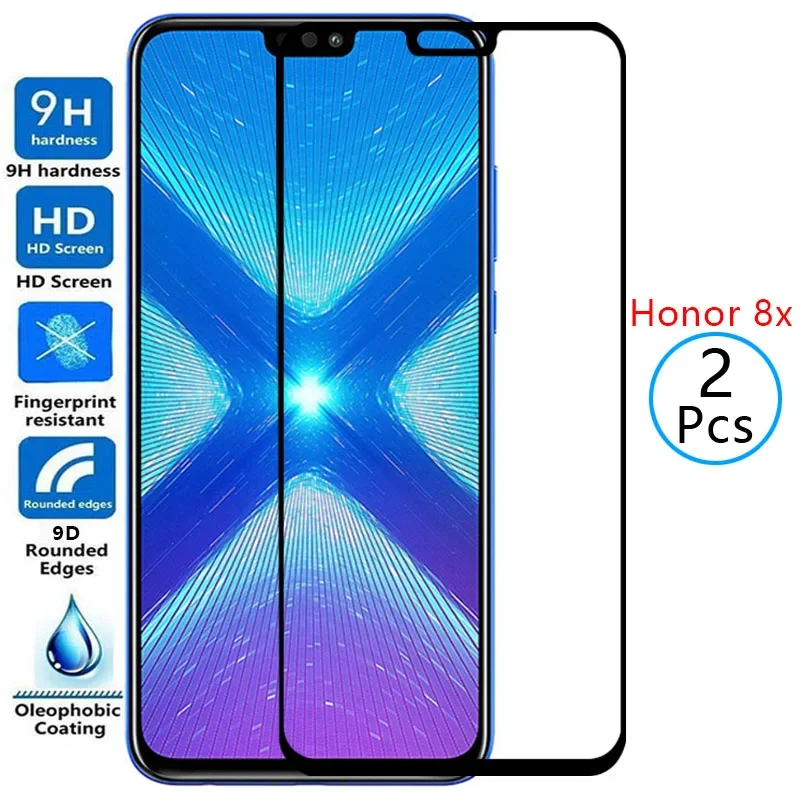 Защитное закаленное стекло 9d для huawei honor 8x, протектор экрана для honor 8x, huwei, hawei, honer, onor, hono honr 8 x, x8, защитная пленка