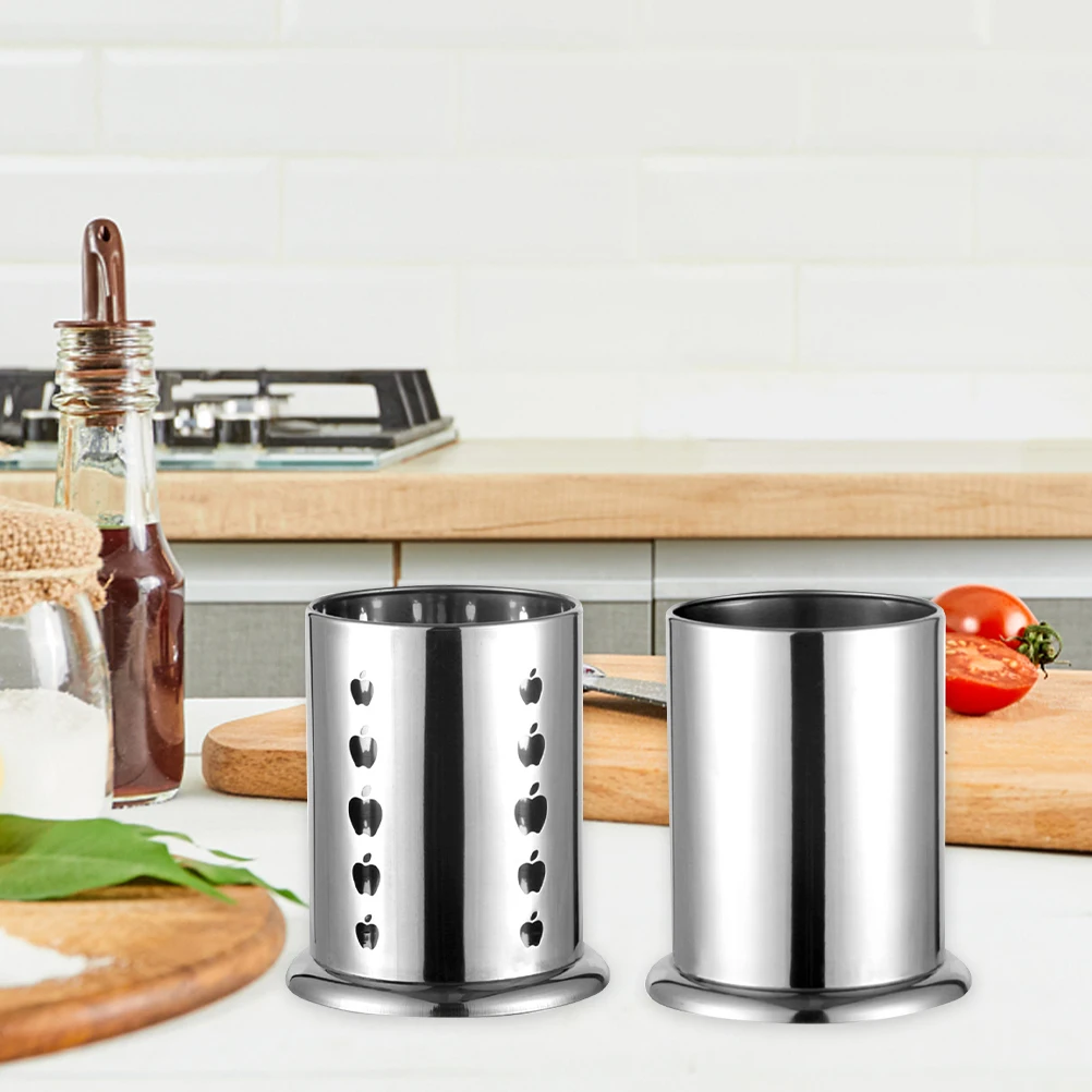 

Stainless Steel Chopstick Holder Utensil Drying Rack Kitchen Supplies Silverware Countertop Cutlery Drain Holes Compact Design