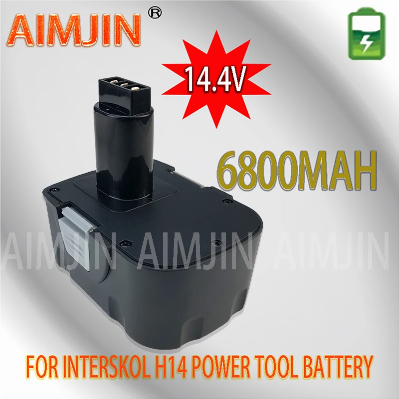 

6800mAh 14.4V Ni CD battery replacement for the power tool battery for Interskol H 14.4V cordless drilling rig