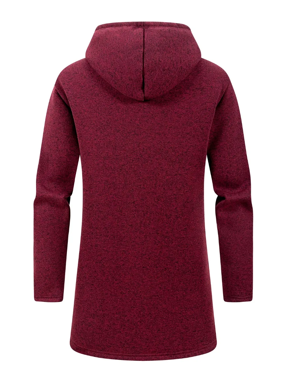 Winter männer Verdickte Hoodies Jacke Im Freien Warm Zipper Langarm Sweatshirts Strickjacke Streetwear Einfarbig Tops Mantel – Detail 5