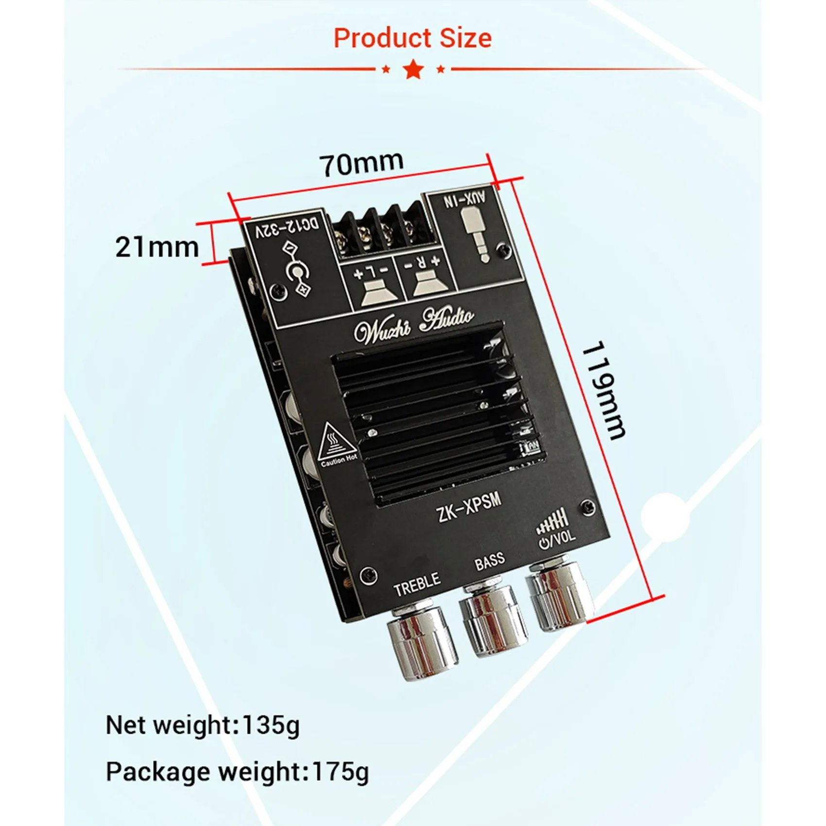 ZK-XPSM 150Wx2 بلوتوث ثلاثة أضعاف وضبط مضخم الصوت مجلس عالية الطاقة الصوت ستيريو أمبير TDA7498E