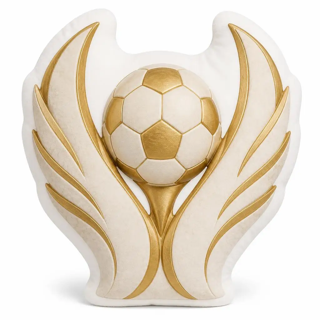 Soccer Ball Trophy Victory Award Championship 2026 Plush Pillow Cushion Funny Stuffed Throw Pillow Home Decor Gift Sofa Bed