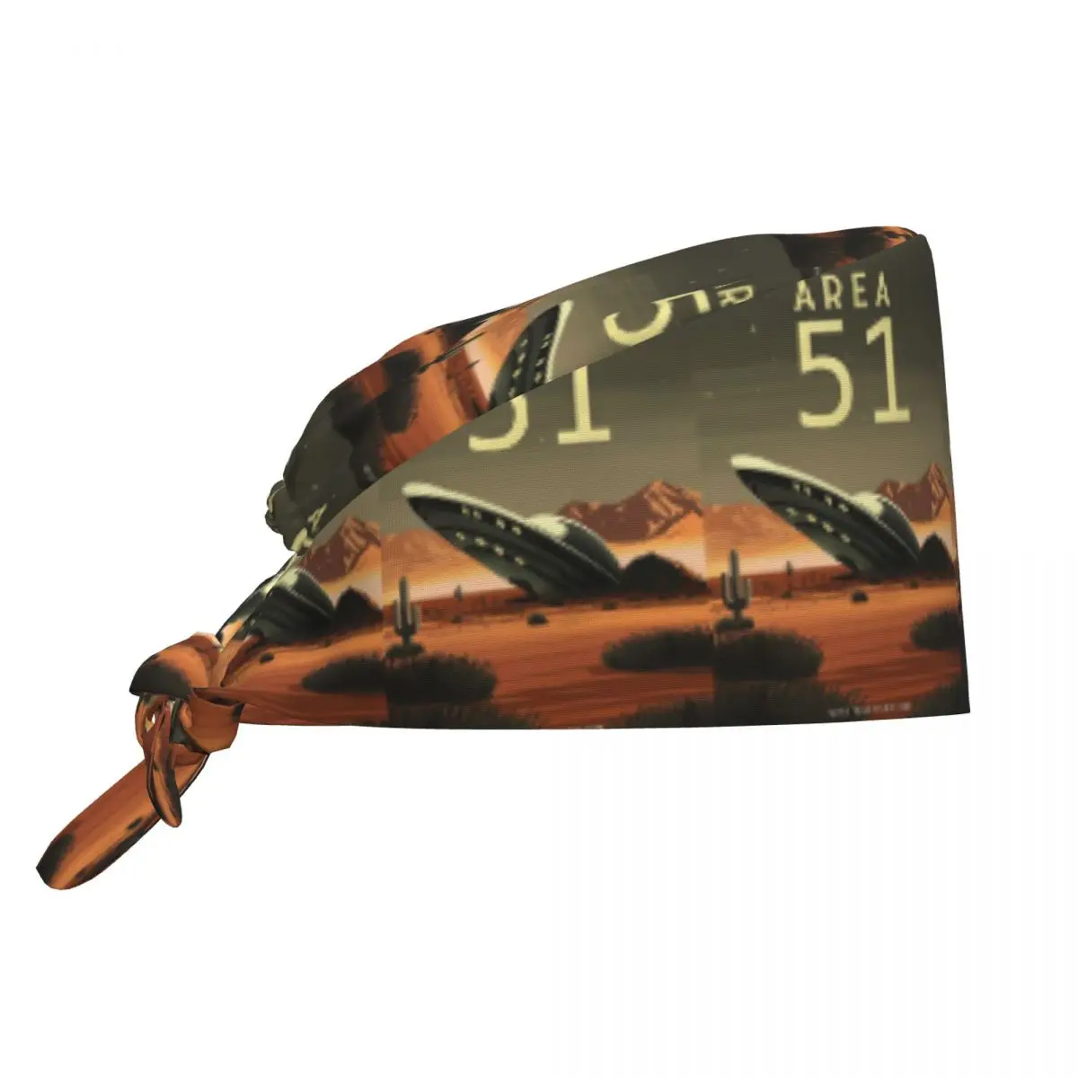 Roswell, New Mexico Desert Area 51 Poster Scrub Hat Doctor Working Surgical Cap Unisex Adjustable Nursing Caps for Dentist