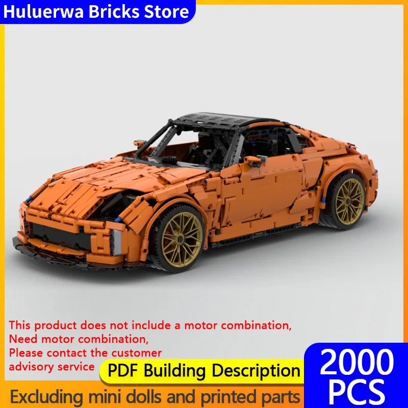 

Модель скоростного гоночного автомобиля MOC, строительные кирпичи 350Z, верхний уровень, спортивный автомобиль, модульная технология, детские праздничные подарки, сборка игрушек, костюм