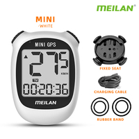 Meilan M3 MINI GPS Bike computer bicycle GPS Speedometer Speed Altitude DST Ride time Wireless White Red youth cycling Odometer