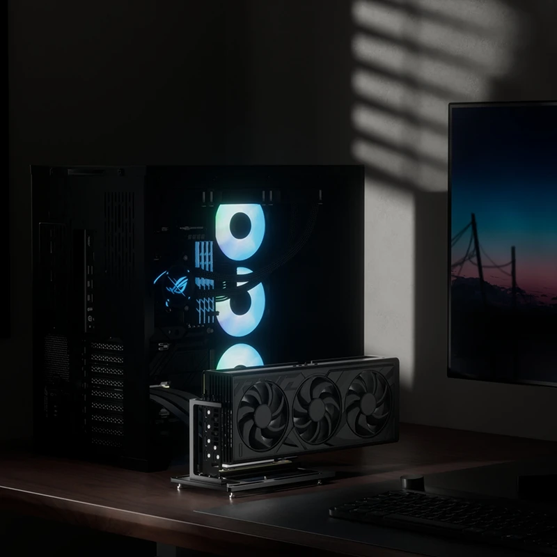 

Кронштейн удлинительного кабеля PCIeX4x1, монтажный кронштейн для видеокарты, 150 мм, держатель удлинительного кабеля PCIE4.0 90-180 градусов