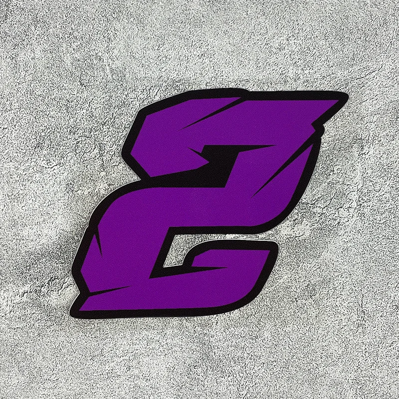 

1PC (PURPLE) Graffiti Number 0-9 Waterproof Vinyl Stickers For Car Motorcycle Helmet Laptop Bike Decor Decal