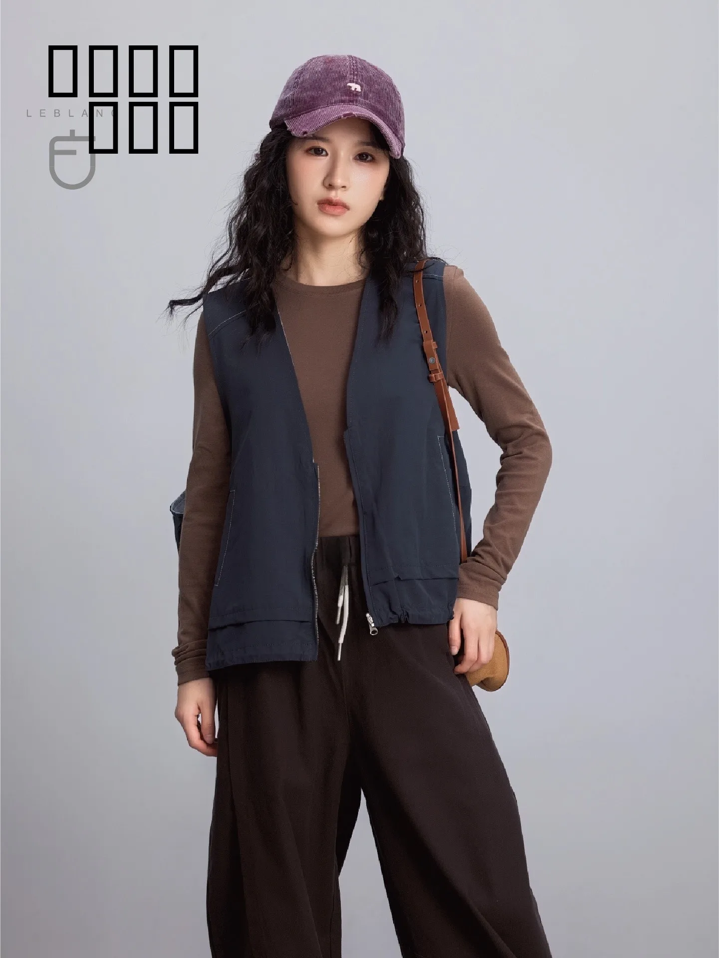 

Lebai New 2025 Women's Casual Faionable Double-Sided Wear Outerwear Vest ort Size Slimming Autumn Winter Outerwear