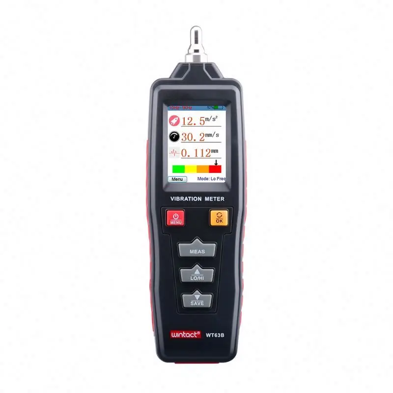 WT63B Industrial Acceleration Velocity Displacement Measurement Portable Vibration Meter Device