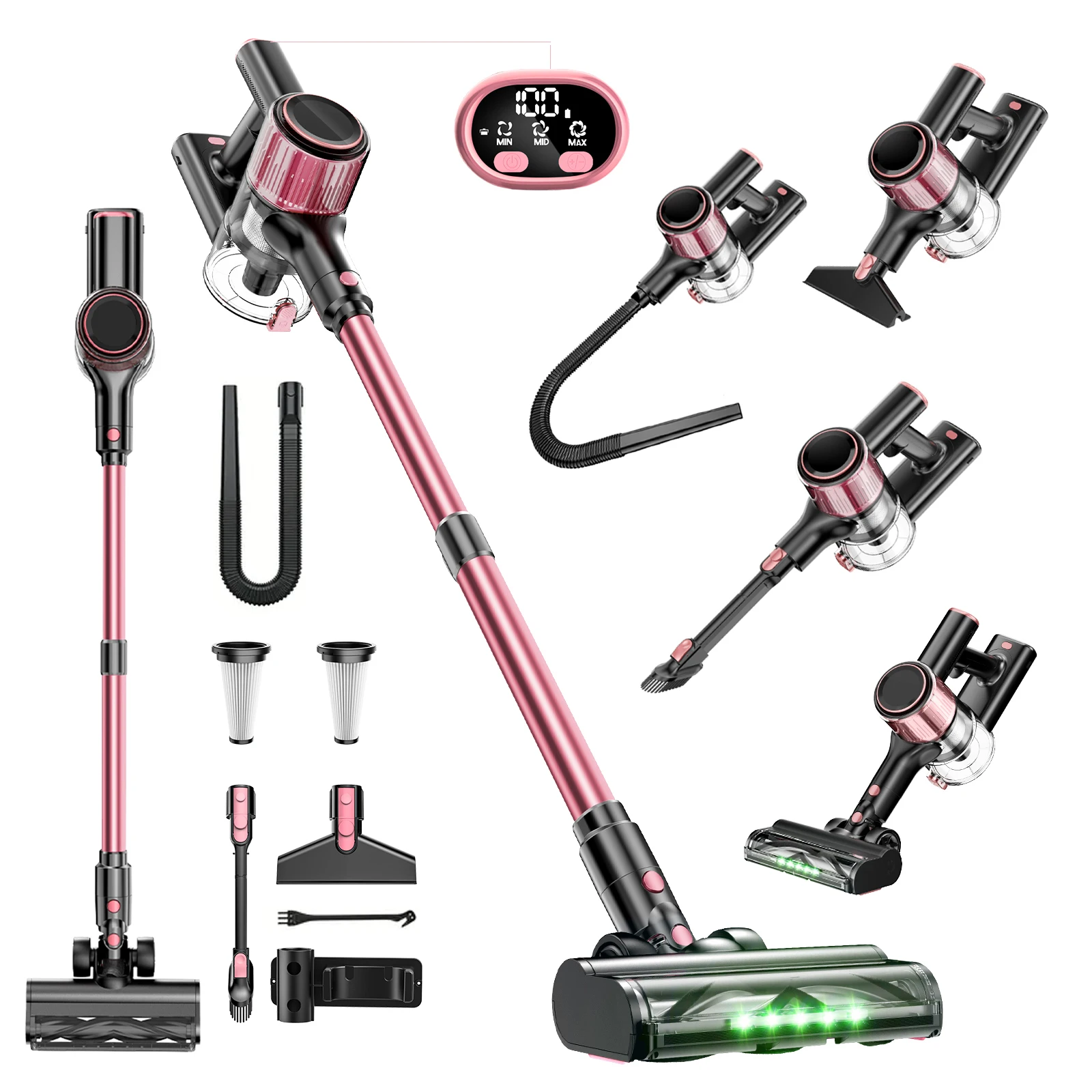 

Hot Selling Cordless Stick Vacuum Cleaner with Strong Suction & Bag for Household Hotels & Garages