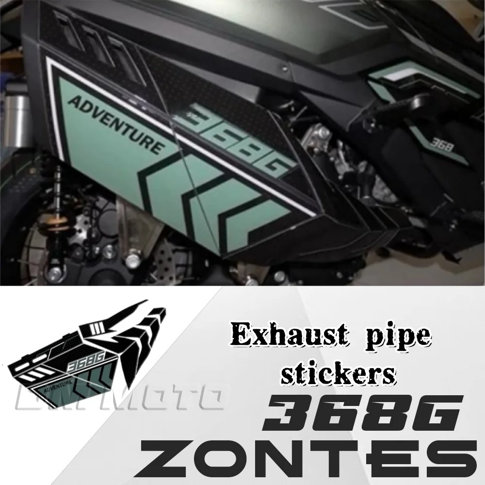 

Клейкая наклейка на выхлопную трубу мотоцикла, водостойкая солнцезащитная наклейка, красивая модифицированная трехмерная наклейка для мотоцикла ZONTES 368G