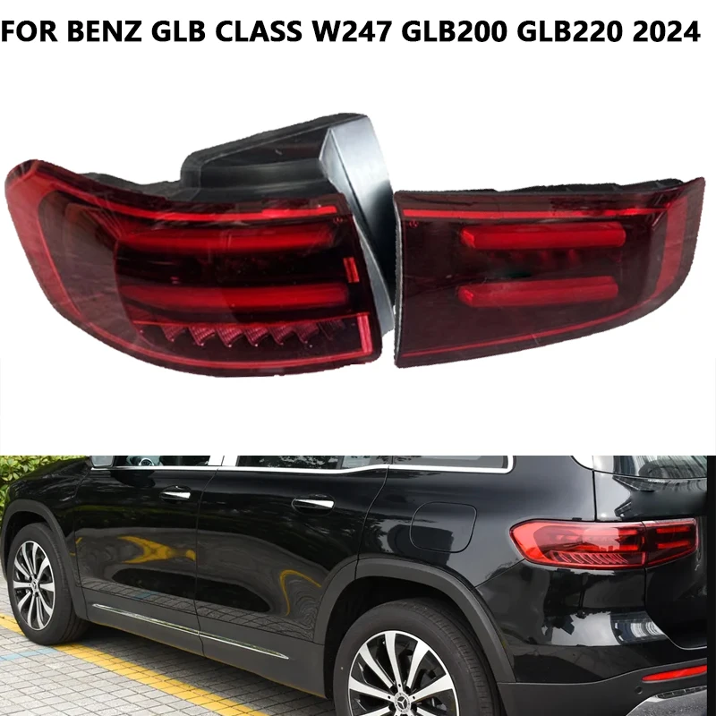

Автомобильный задний фонарь в сборе, указатель поворота для Mercedes-Benz GLB Class W247 GLB200 GLB220 2024, светодиодный стоп-сигнал заднего фонаря