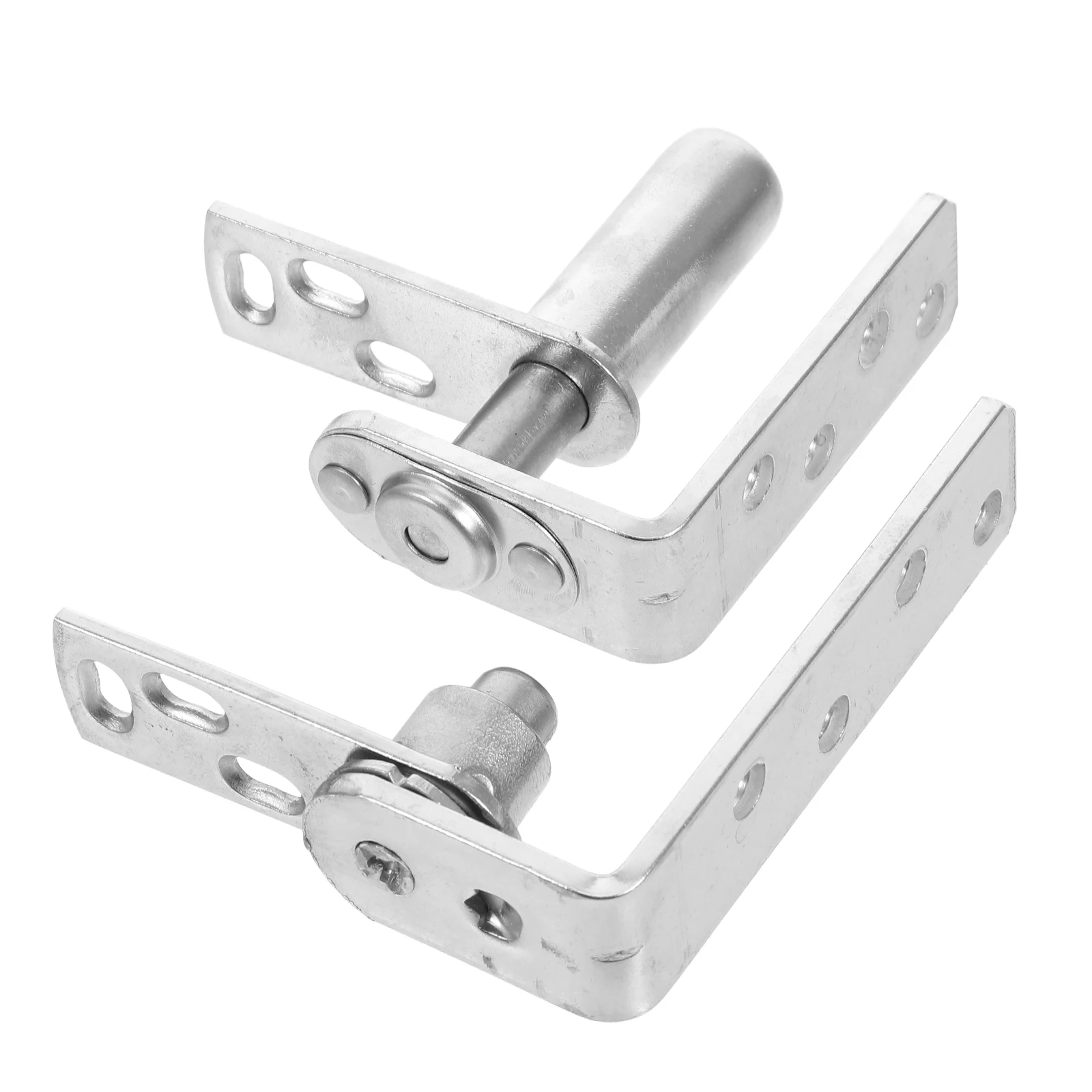 

1 Set Stainless Steel Automatic Rebound Door Hinges Up Down Dual Directional Opening Heavy Duty Hidden Hinges For