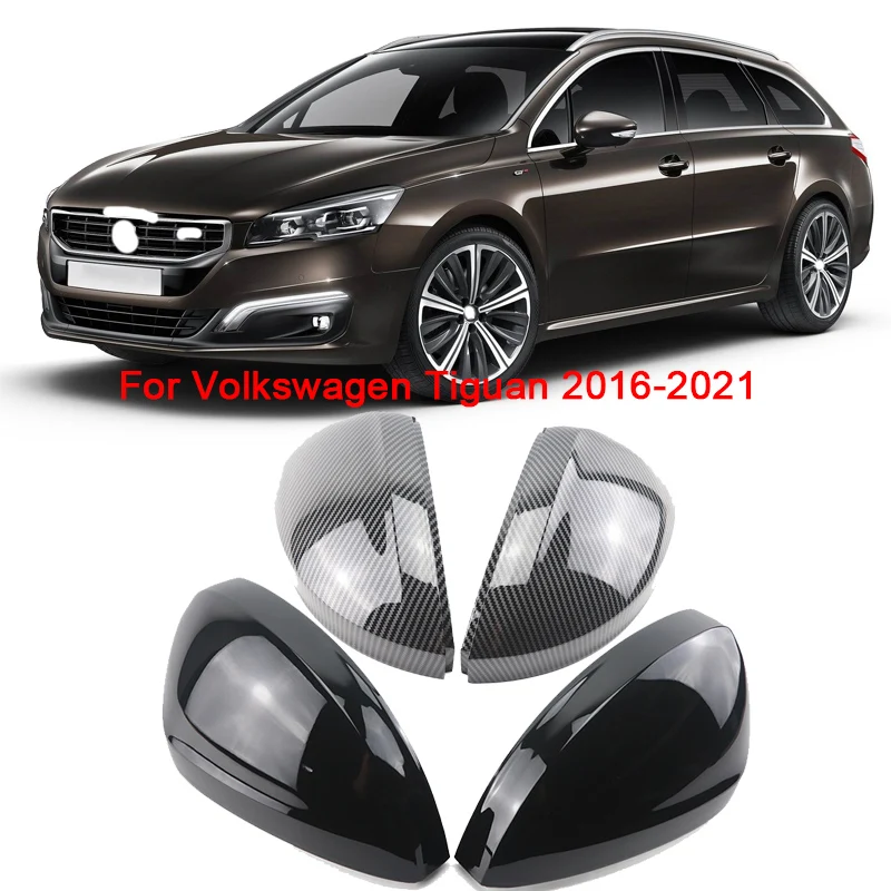 

2 шт. для Volkswagen VW Tiguan 2016 2017 2018 2019 2020 2021 боковая дверь автомобиля, боковое зеркало заднего вида, крышка