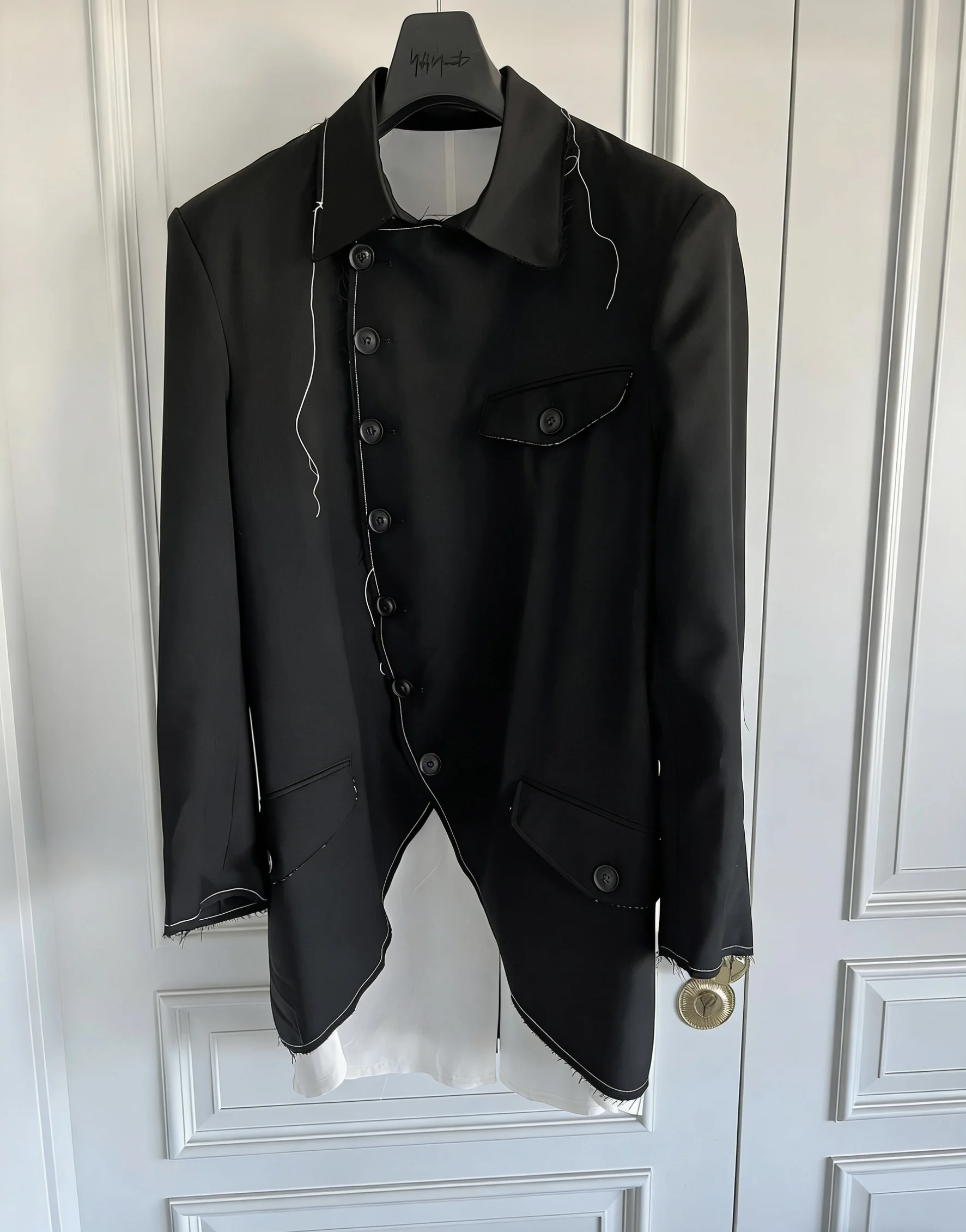 TOP-YAMAMOTO original Design Dark style loose Perisley fringed casual suit jacket for men