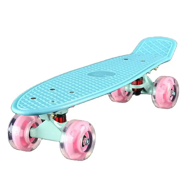 Penny Board Skateboard, Flash Wheel, Mini Fish Board, City Cruiser, Retro Skate Scooter, Fashion Complete Skate Boards, 22\