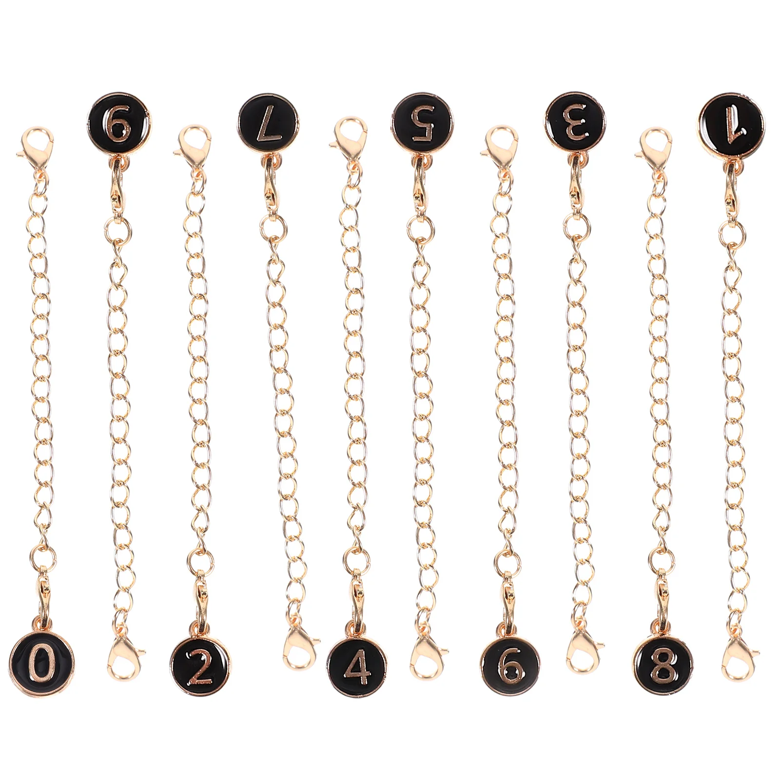 

10 шт., металлическая подвесная цепочка с номером, декоративная подвесная подвеска для стакана, ручная бутылка с водой, аксессуары для рюкзака
