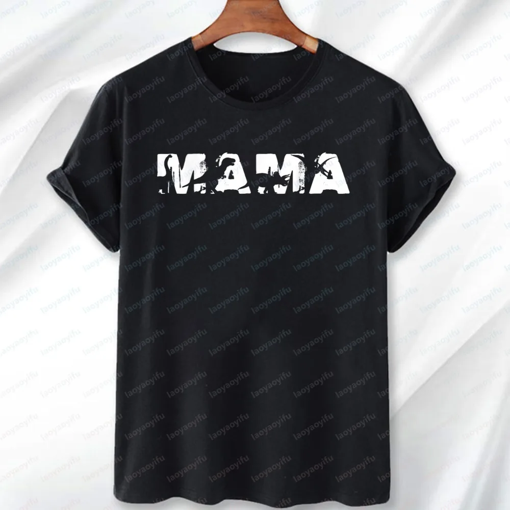 

Dinosaur Mama Funny in Mother's Day for Mamasaurus T Rex T-Shirt Vintage Harajuku Aesthetic Graphic Tees Gift for Mother's Day