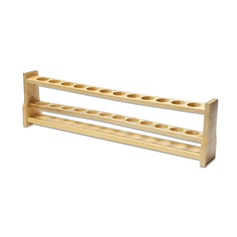 Wooden Colorimetric Tube Rack Laboratory Test  6 and 12 Holes 10ml 25ml 50ml 100ml Colorimetric Tube Rack