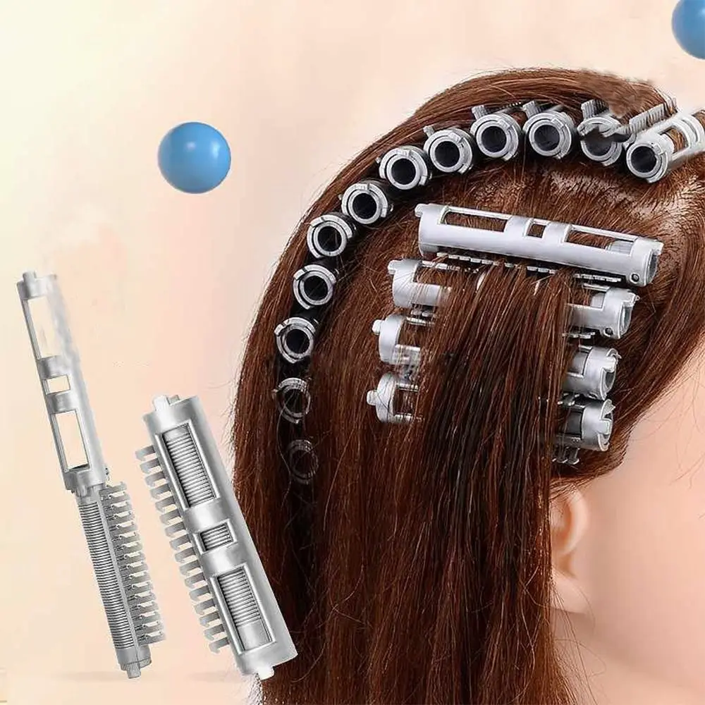 25Pcs Hair Root Fluffy Resin Perm Rods No Trace Light Weight Perm Hair Curler Clip Bangs Fixed Shape Hair Styling Clip