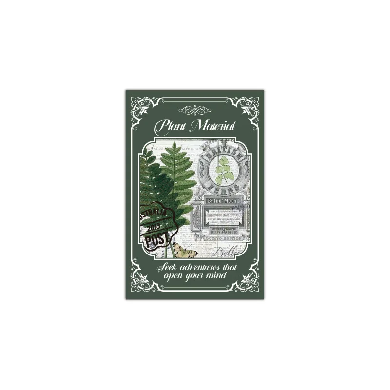 

24sets/1lot Memo Pads Material Paper Kingdom of Plants Junk Journal Scrapbooking Retro Background Decoration Paper