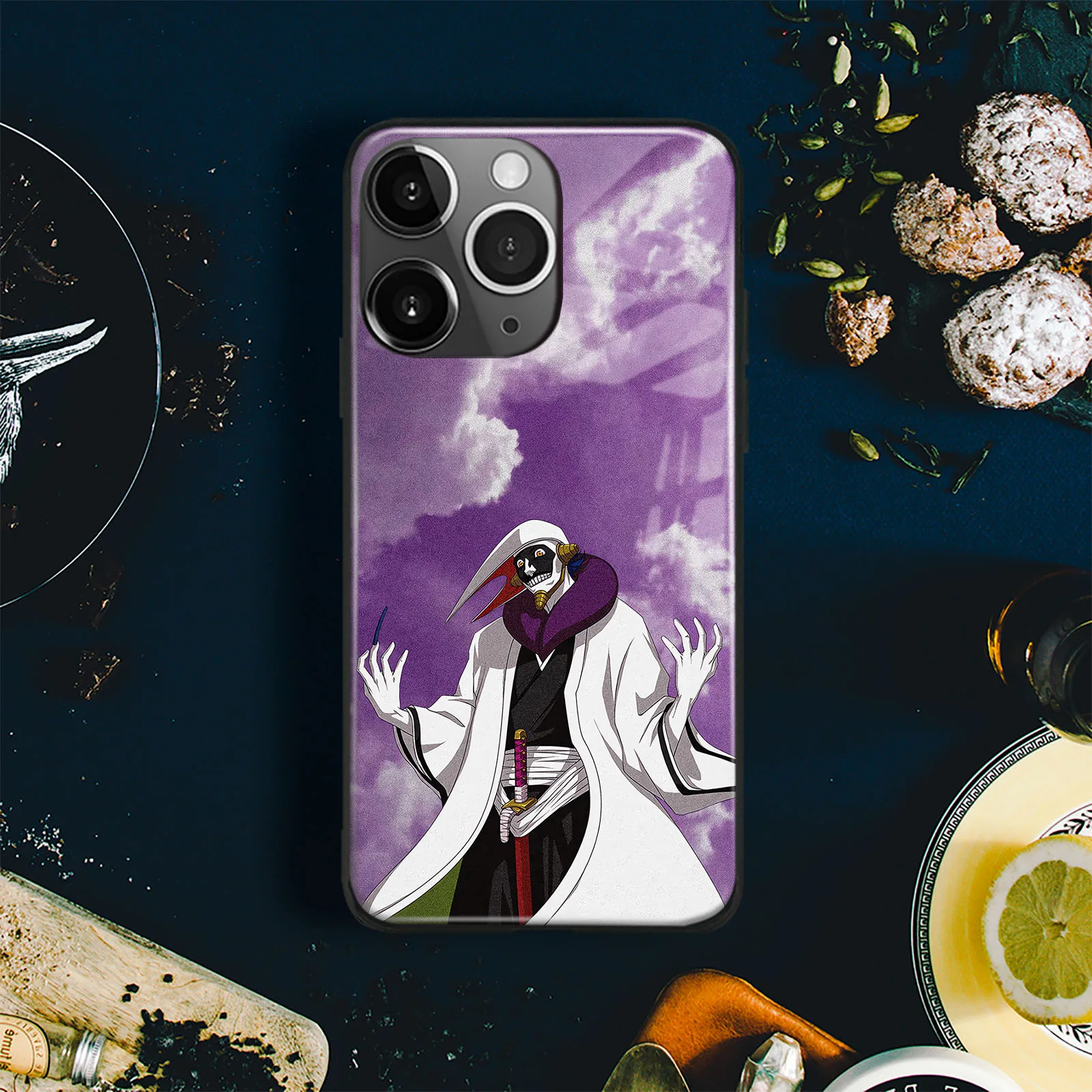 Защитный чехол Mayuri Kurotsuchi из аниме, ТПУ чехол для телефона из закаленного стекла для iPhone 15 14 11 Pro Max 7 8 15 Plus 12 13 Mini Xr Xs