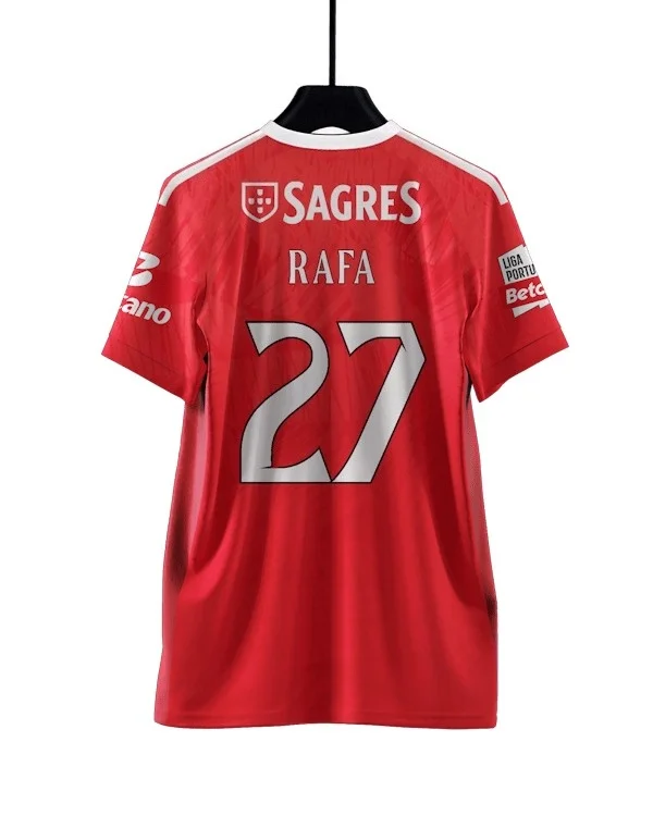 2026 Neues Benfica 3D-Druck Fußballtrikot Herren Sommer Outdoor T-Shirt Atmungsaktiv Schnelltrocknend Streetwear Kleidung Unisex – Detail 5