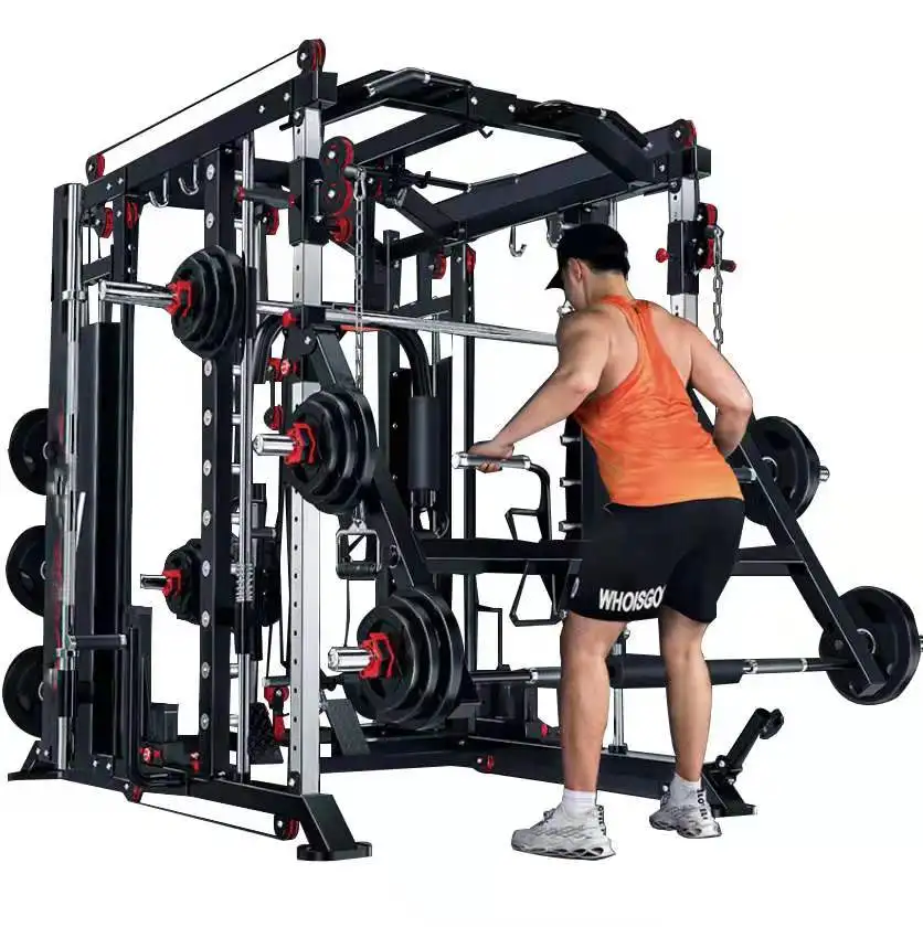 Wholesale Price Gray And Squat Equipment/smith Equipment Functional Trainer Smith Machine Gym Fitness