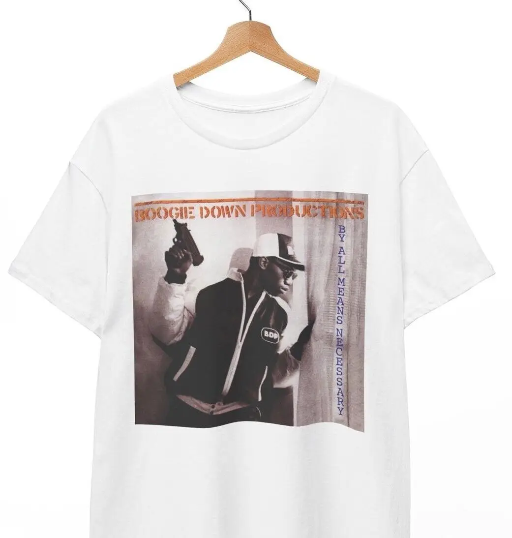 Boogie Down T-Shirt, Productions By All Means Necessary- BDP KRS One Hip Hop NYC