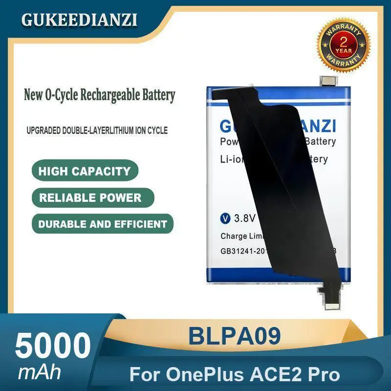 

Battery For OnePlus ACE 3 ACE2 Pro BLP921 BLPA09 BLPA33 High Capacity