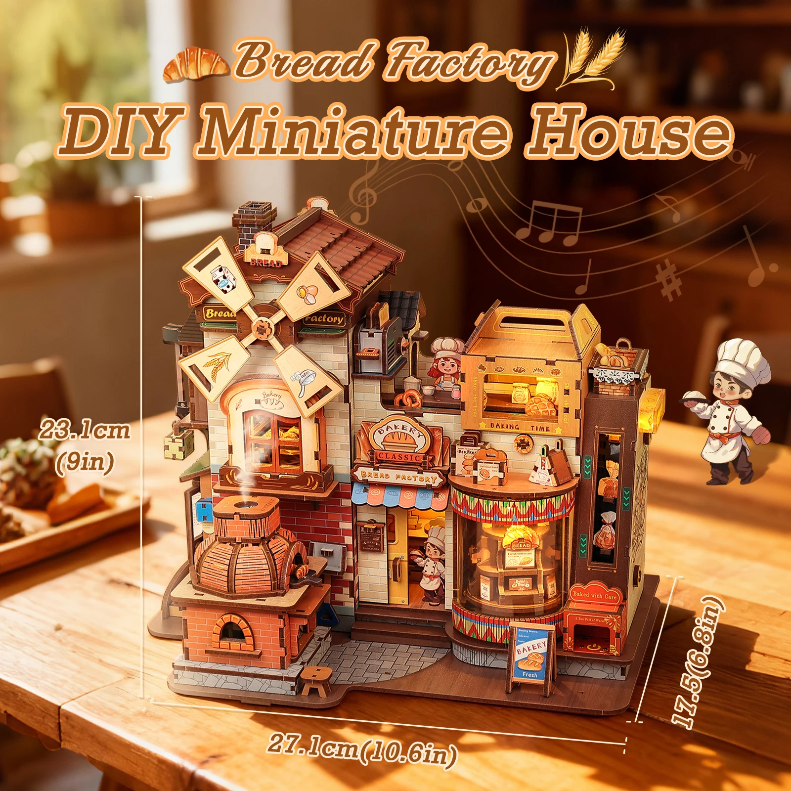 CUTEBEE Miniature DIY Book Nook Kit for Adults 3D Wooden Puzzle Laser Cut Dollhouse Bookshelf Insert Home Decor Unique Gift Idea