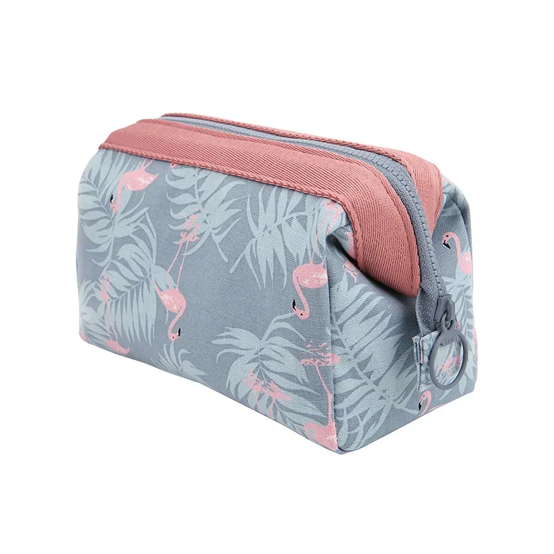 TRIPNUO Travel Cosmetic Bag Make up Bag Zipper Elegant Drum Wash Bags Makeup Organizer Storage Bag