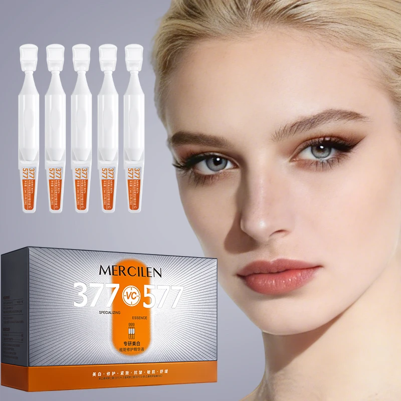 Mercilen Serum 1.5ml*30 Vials, Contains Niacinamide, Collagen, and Hyaluronic Acid for Moisturizing, Brightening, and Firming, Making Skin Appear More Plump and Radiant, and Giving Skin a Younger Look, Portable Skin Care Product for Travel