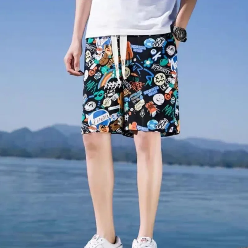 

Sports Drawstring Male Short Pants with Pockets Quick Dry Sweat Tight Joggers Clothing Fit Hot Deals 3 Quarter Xxl Men's Shorts